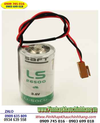 Pin Saft LS26500 Lithium 3.6C size C - 7700mAh chính hãng nuôi nguồn PLC-CNC